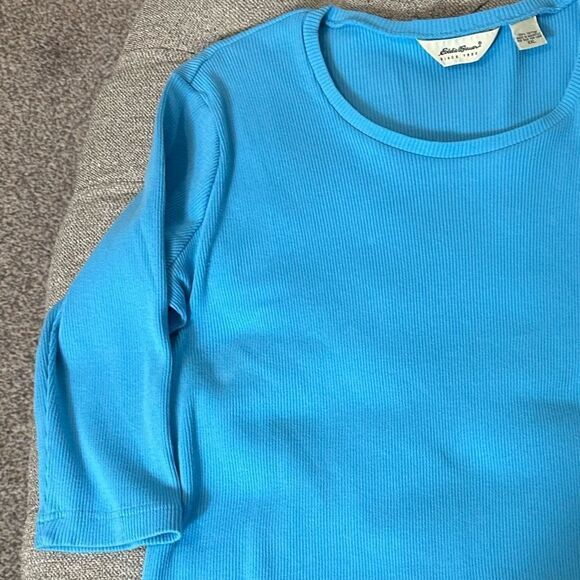 Y2K Eddie Bauer Lightweight Ribbed Top - Picture 11 of 16